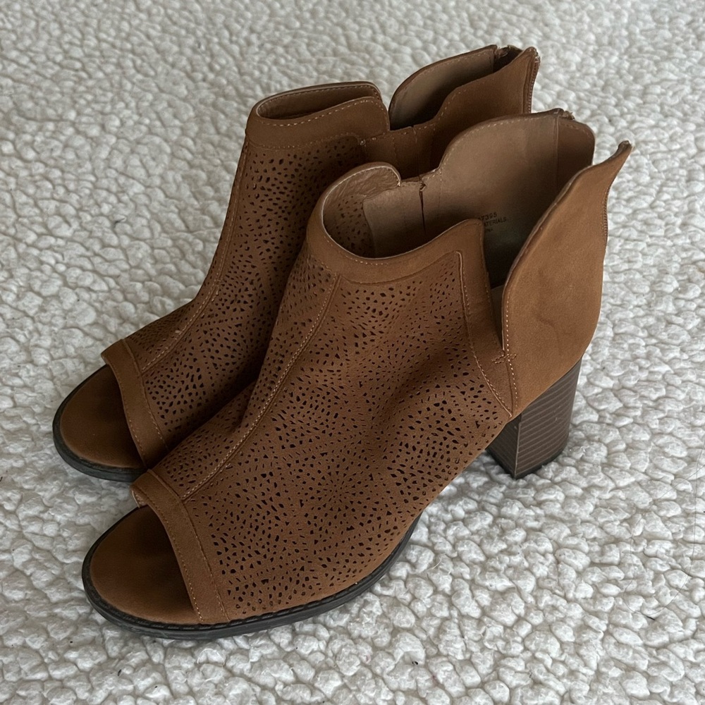 Brown booties